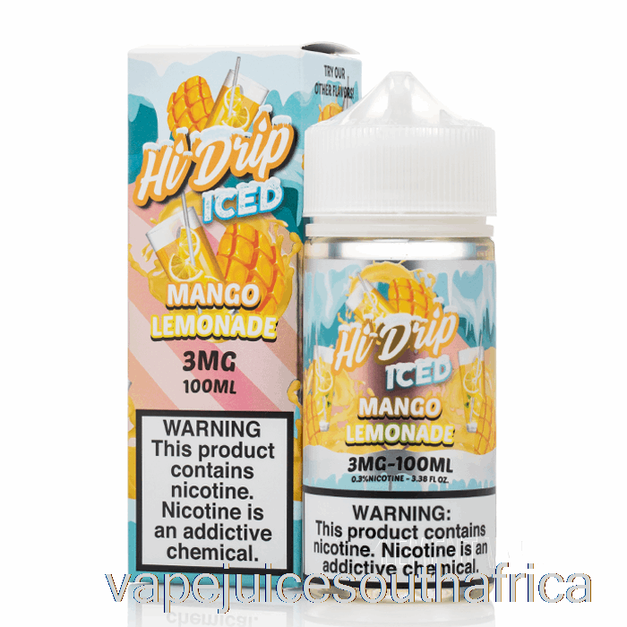 Vape Juice South Africa Iced Mango Lemonade - Hi-Drip E-Liquids - 100Ml 3Mg